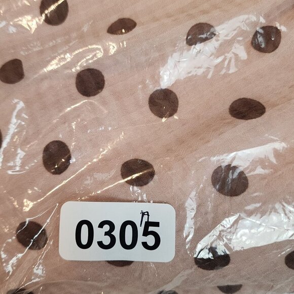 Lulus Dress sz M women Love You Tier-ly Blush Pink Polka Dot Tiered Midi Retro - Picture 16 of 16